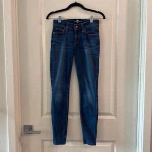 7 For All Mankind The Skinny Women’s Dark Wash Stretch Jeans